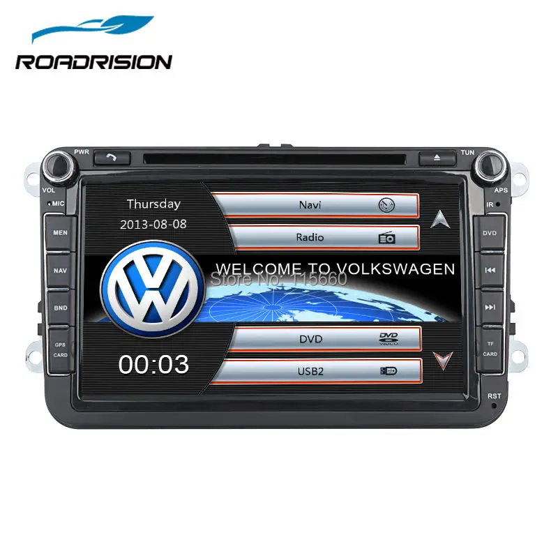 Автомобильный DVD RoadRision 2 DIN для VW JETTA GOLF MK5 MK6 GTI PASSAT B6 POLO SKODA Fabia gps навигация Радио USB/SD PC карта