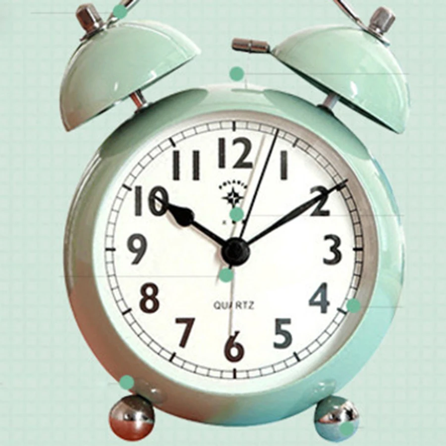 Скандинавский креативный бесшумный будильник с круглой иглой простой для