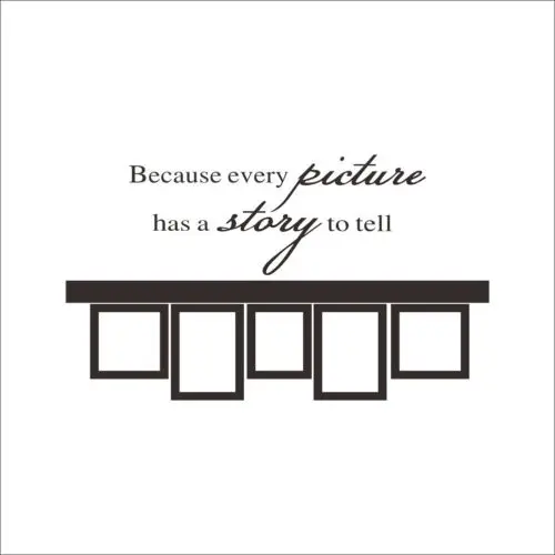 1 шт. Творческий фоторамка для фотографий памяти Съемная виниловая наклейка на