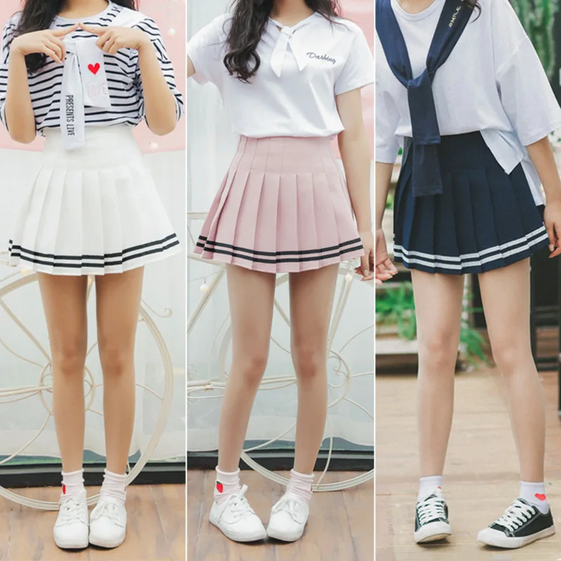 Весна 2019 ulzzang harajuku корейский стиль для женщин юбки Лето Лолита Милая одежда