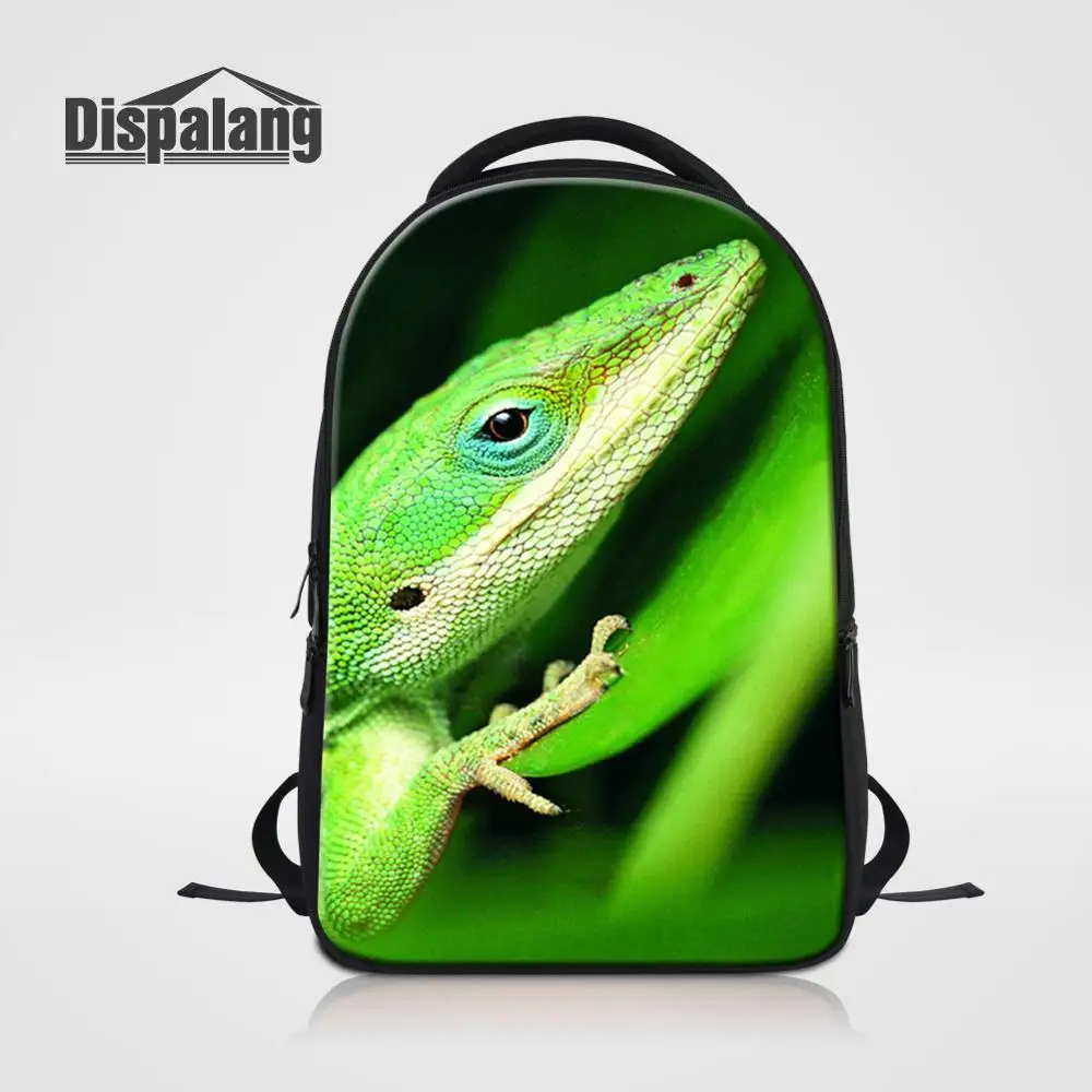 Dispalang ящерица рюкзак для ноутбука с животным принтом Женский Мужской рюкзак школьные сумки для подростков сумка на плечо рюкзак для ноутбука - Цвет: Лаванда
