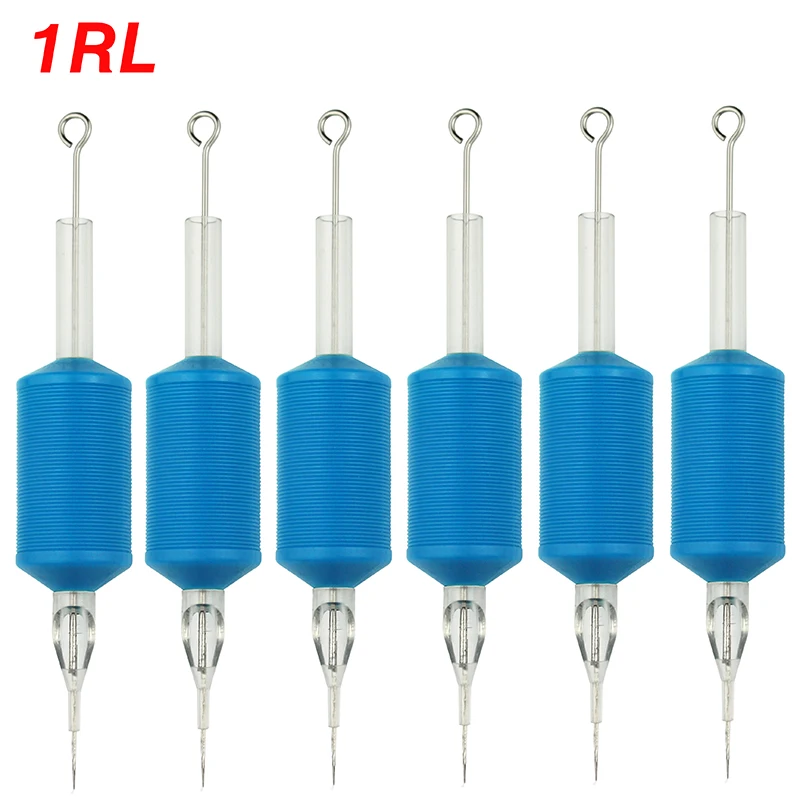 OPHIR 6 шт./лот 1RL синие одноразовые наконечники для тату с наконечниками иглы Grip _ TA111 (1RL) 6x|tattoo tubes|tattoo disposable tiptattoo