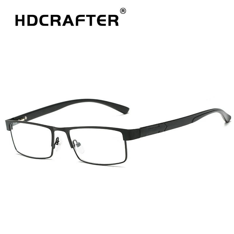 HDCRAFTER Для мужчин, очки для чтения от компьютера для Для мужчин очки Oculos De Grau анти синего цвета оправы для очков+ 1,0 1,5 2,0 2,5