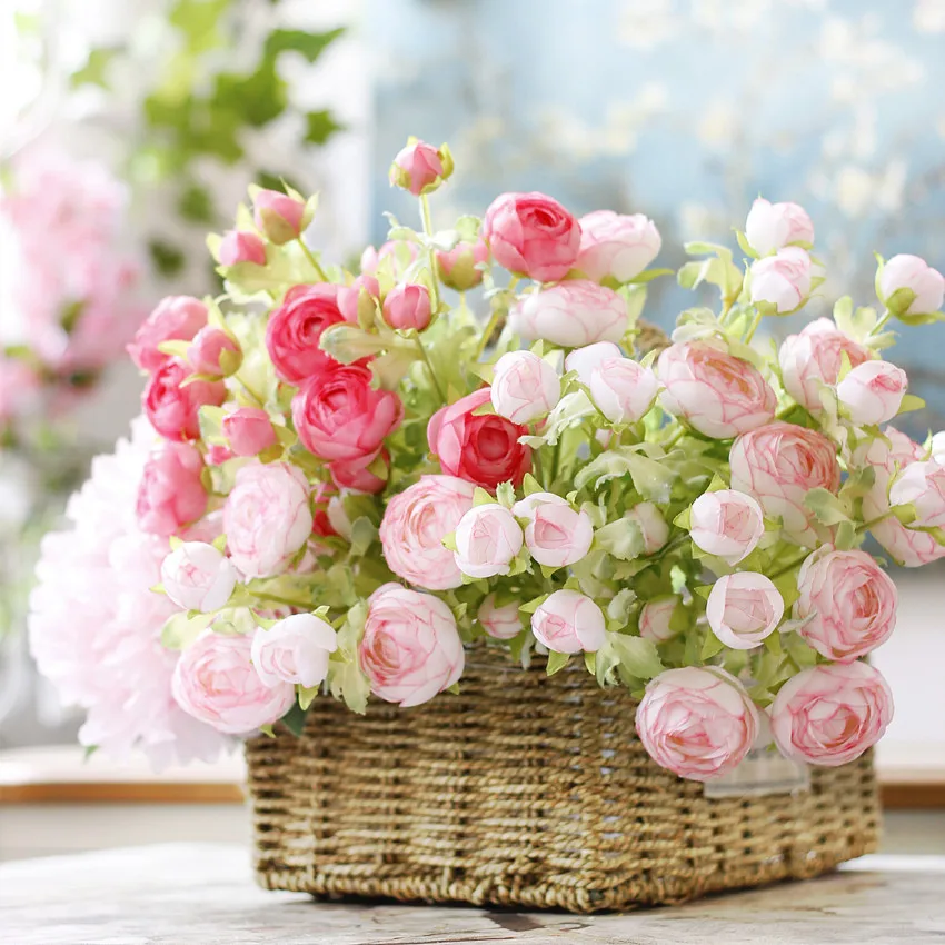 Искусственный Шелковый цветок лотоса 43 см|wedding home decoration|silk flowers weddingflower wedding |