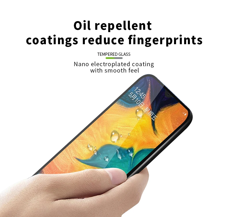 MOFI 9 H полное покрытие из закаленного стекла Защитная пленка для экрана для samsung Galaxy A40s закаленное стекло