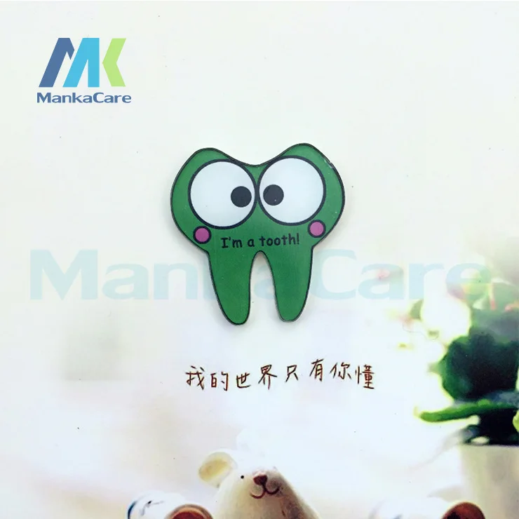 Акриловая брошь в японском стиле Харадзюку с изображением здоровых зубов