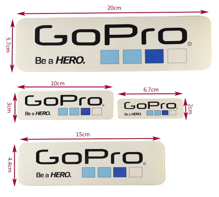 9 шт./компл. Gopro значок наклейки DIY Gopro Hero маркировочная клейкая этикетка Gopro аксессуары