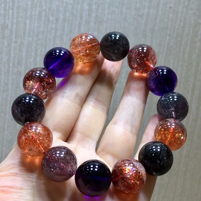 Сертификат натуральный Super Seven 7 Lepidocrocite кварцевый рутилированный Кристальный