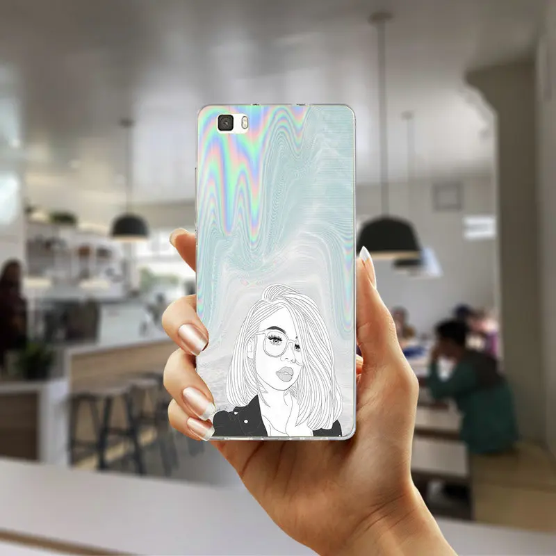 Soft TPU Silicon Phone Cases Cover for Huawei P8 P9 P10 Lite Mate 10 Pro Y5 Y6 Y3 II Y7 Honor 6X 7X 9 Popular Holographic | Мобильные