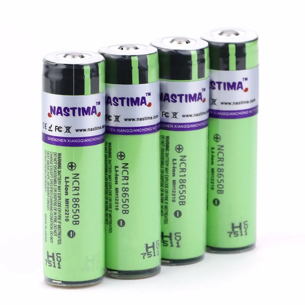 NASTIMA 8 шт. NCR18650B батарея 3 7 v 3400mAh 100% оригинальная перезаряжаемая литиевая с защитой