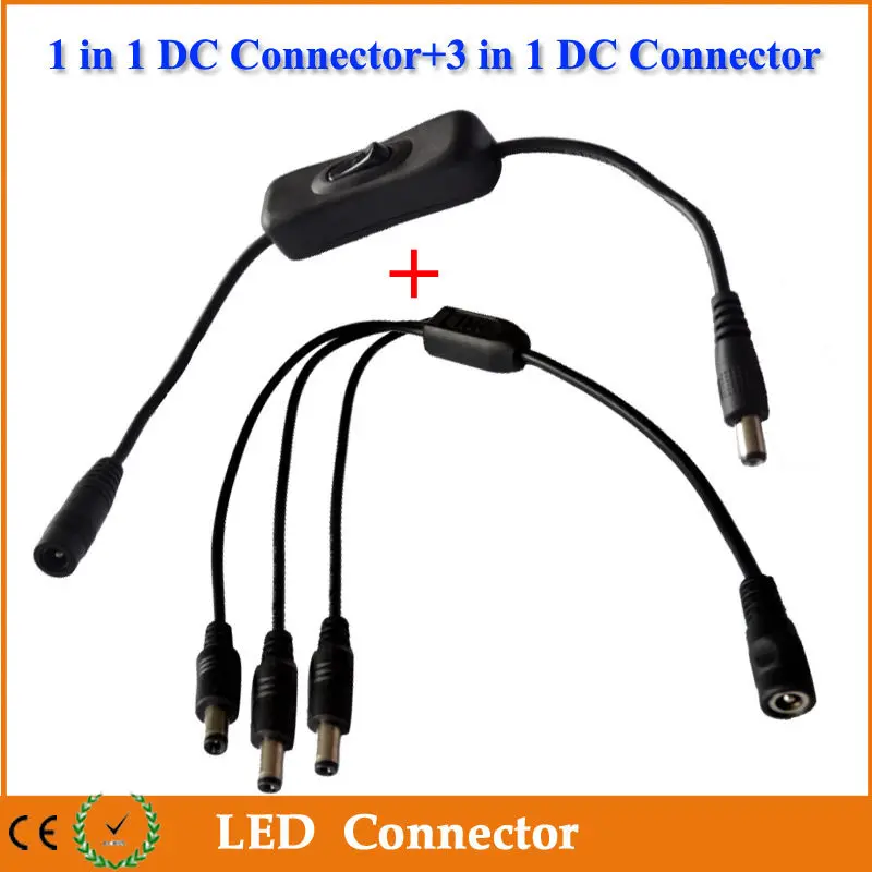 Фонарь удлинитель штекер гнездо 5 мм x 2 1 в / 3 4 разъем для фонаря|switch plate|splitter switchswitch