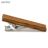 high quality man tie bar of bocote business wedding party necktie wooden tie bar clip low key luxury wood tie clips for mens