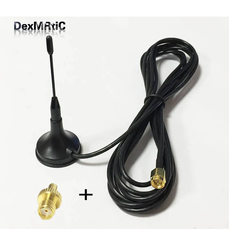 

3g Antenna 3dbi 900-1800mhz 3g Gsm Aerial Antennas 3meters Sma Male Connector + Sma Female Switch Ts9 Male Rf Coax Adapter