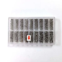 900pcsset silver stainless steel tiny screws for eye glasses watch clock repair kit tools box of assorted screws screw