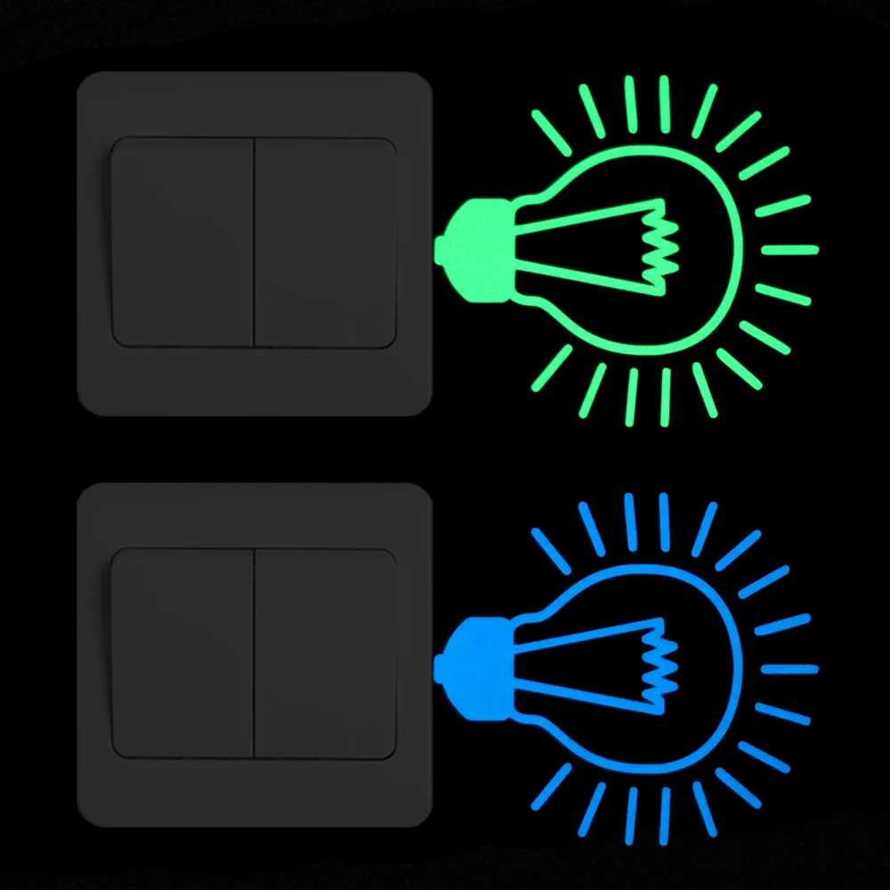 Лампа светильник светящаяся наклейка переключатель новинка мультяшная