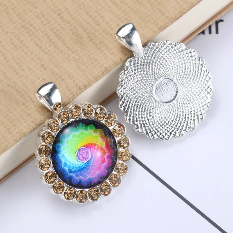 5 шт./лот 20 мм внутренний размер сплав цинка четыре цвета великолепное ожерелье