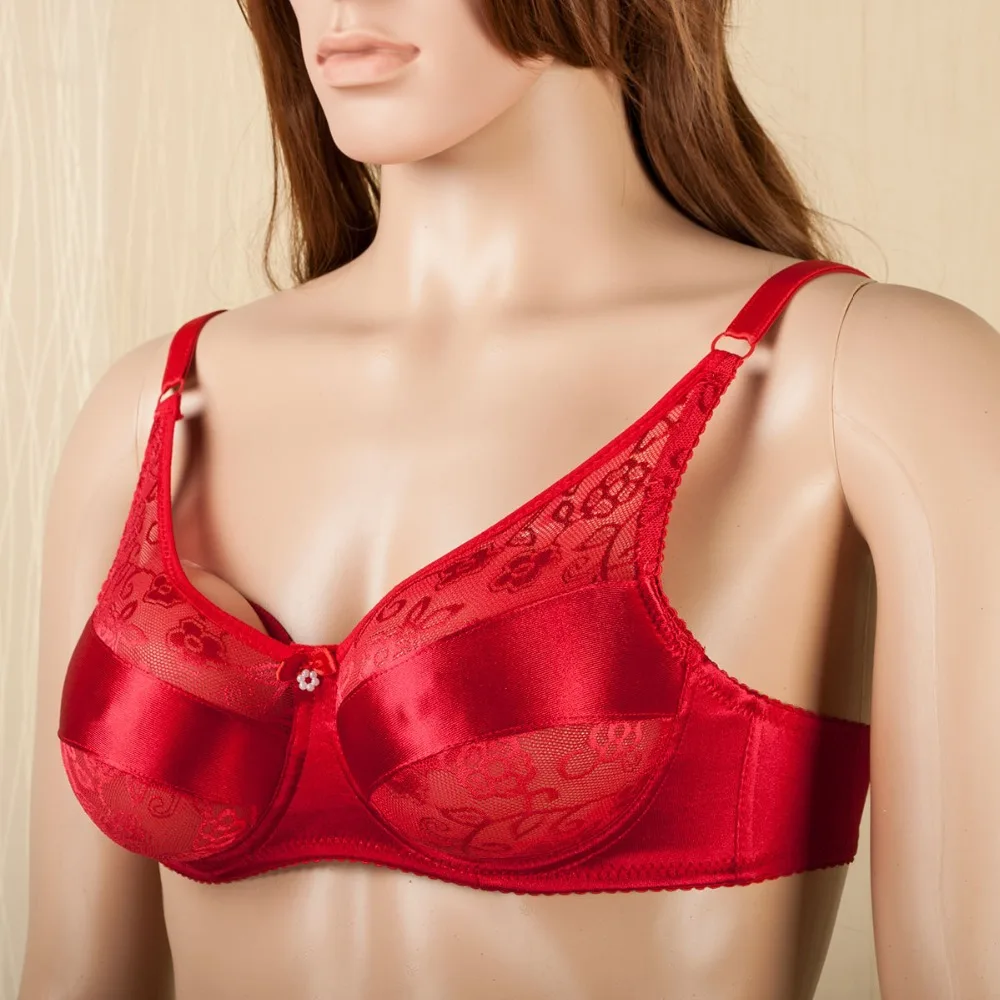 Черный красный белый цвета бюстгальтер для поддельные груди транссексуал Trandsgender