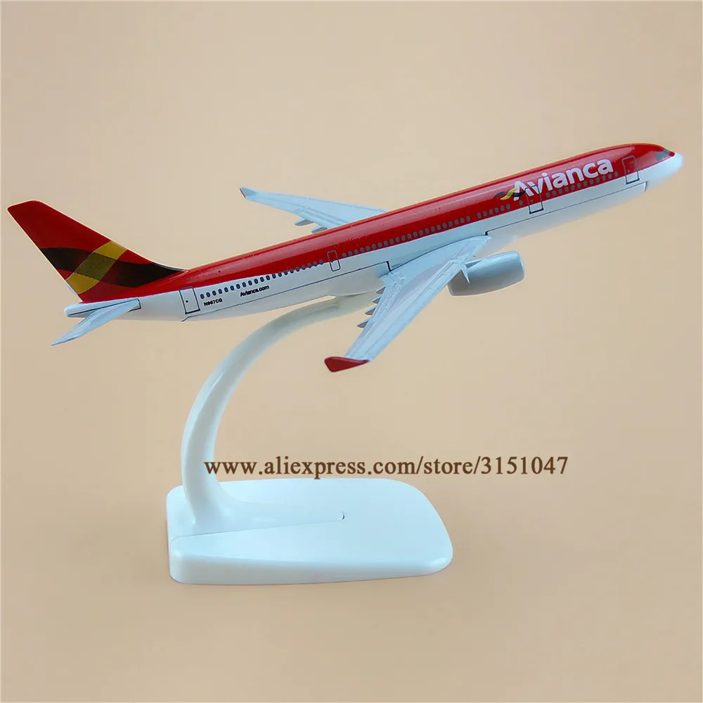 16 см воздушный Колумбии Avianca Аэробус 330 A330 модель самолета металлического сплава