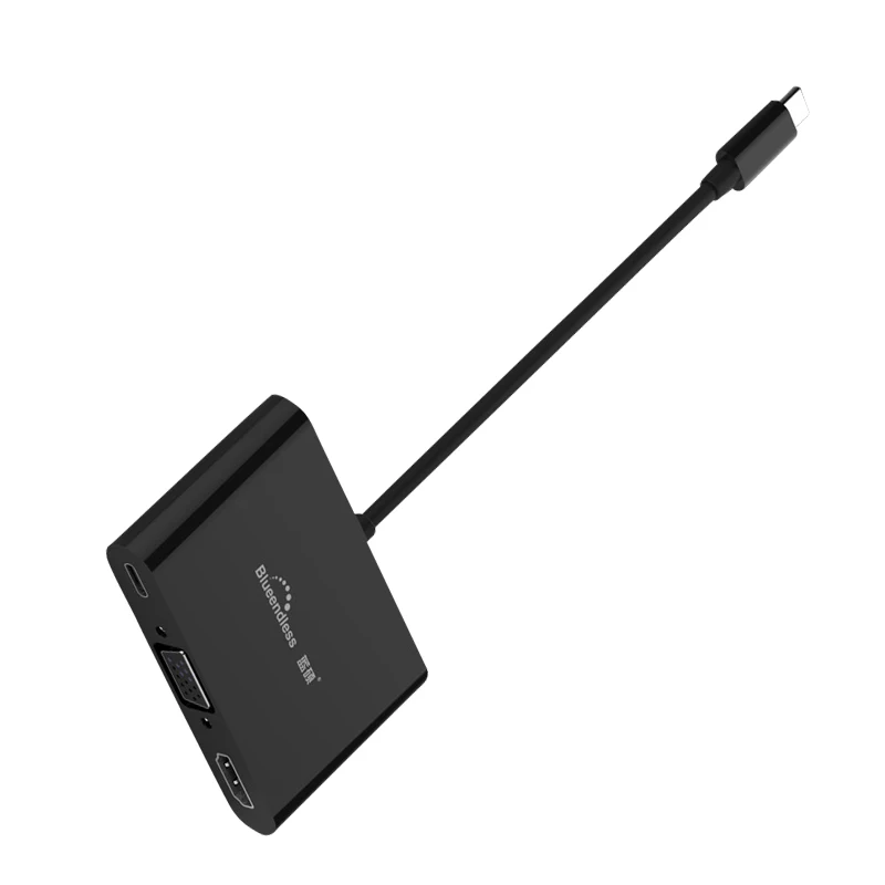 Type C зарядка зарядный адаптер HDMI/VGA/сетевой порт/USB удлинитель USB 3 0 алюминиевый