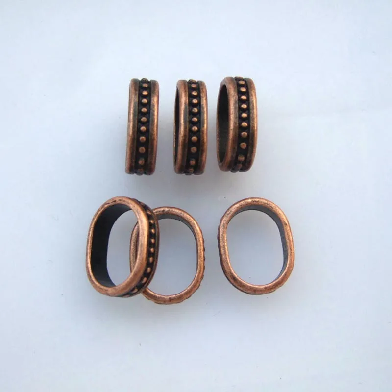 10 шт. античные медные текстурированные Подвески из бисера ползунок разделители