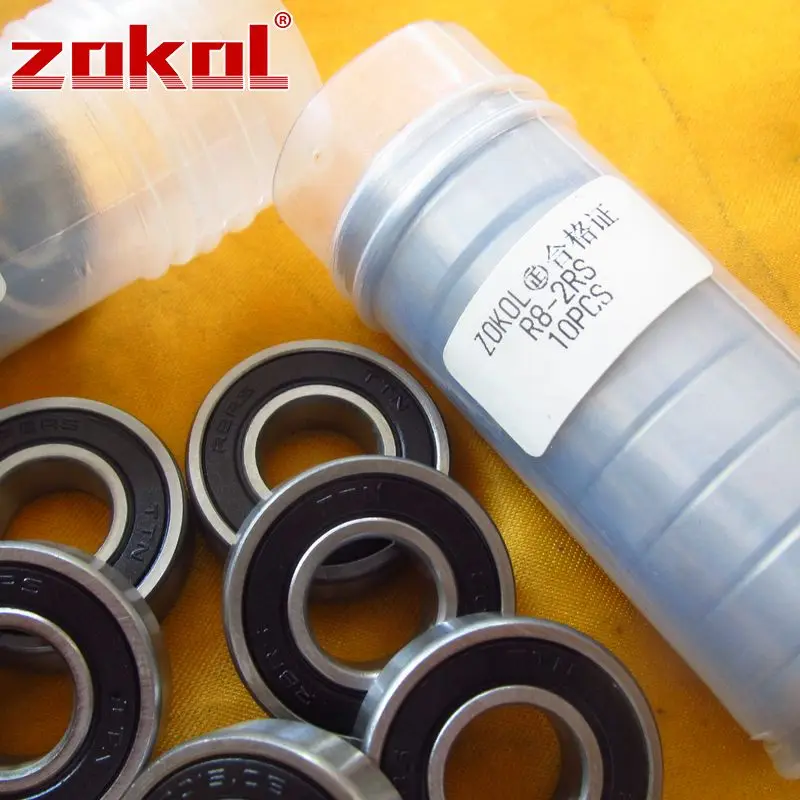 ZOKOL R8 2RS ZZ подшипник R8-2RS R8-ZZ миниатюрный глубокий шаровой подшипник 12,7*28,575*7,938 мм
