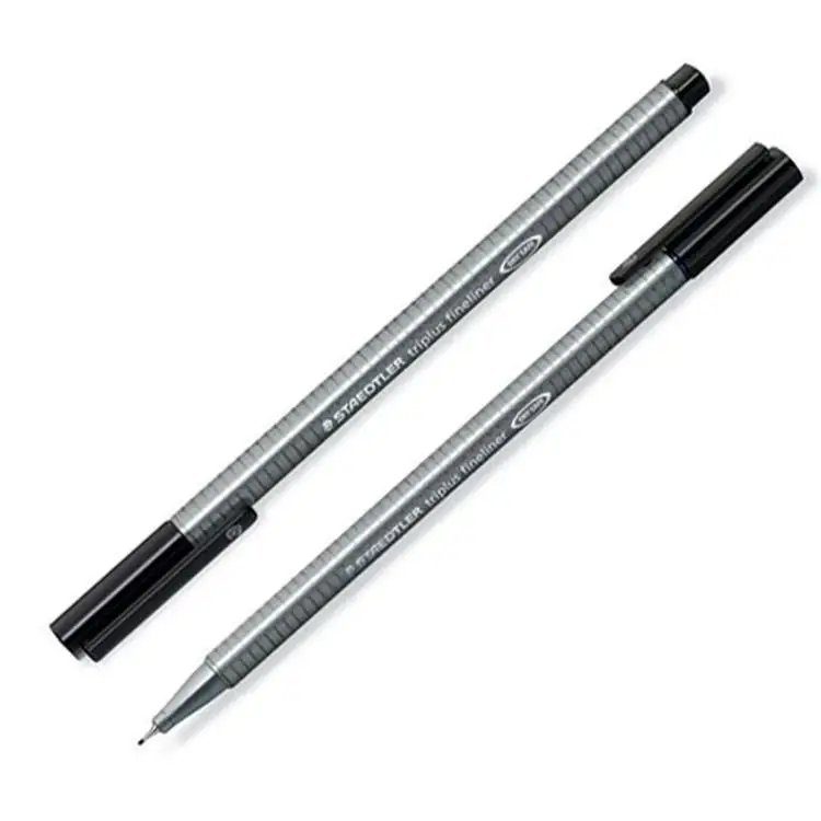 10 шт STAEDTLER 334 Triplus Fineliner черные/красные/синие ручки 0,3 мм металлический наконечник художественный дизайн