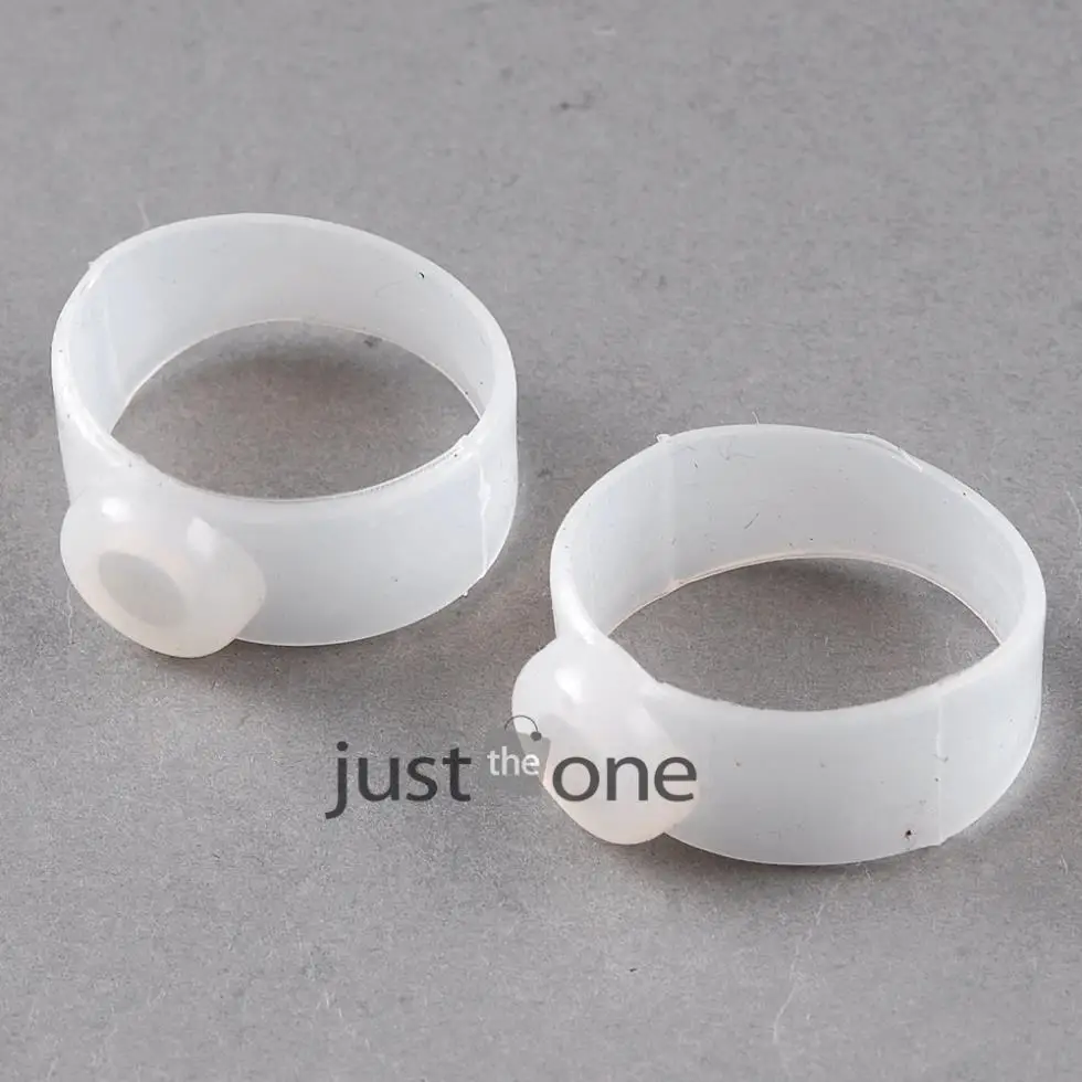 Ясно круглый похудеть здоровье силиконовой магнитные массаж 2 шт. палец кольцо |