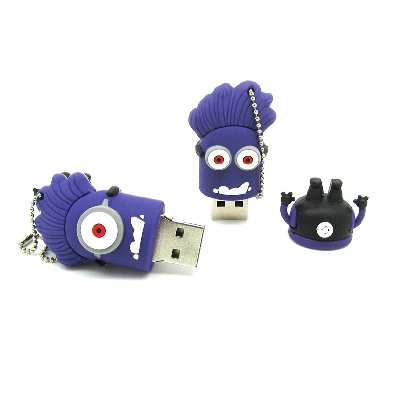Руки мультфильм отравления угарным газом Миньоны Usb флэш накопитель фиолетовый
