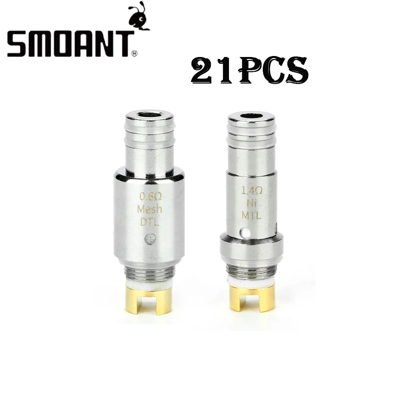До 21 шт! Smoant Pasito сменная катушка MTL-Ni80 1.4ohm и dtl-сетка 0.6ohm и спираль RDA для Smoant Pasito Kit Vape испаритель