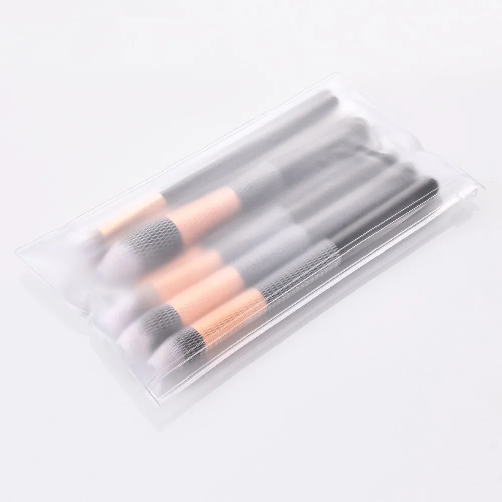 Черные/Золотые Профессиональные кисти для макияжа 8 шт. блестящий консилер