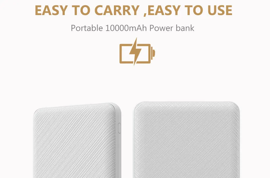 Емкость) FERISING power Bank 10000 мАч двойной USB Pover смартфонов usb порты портативный внешний аккумулятор