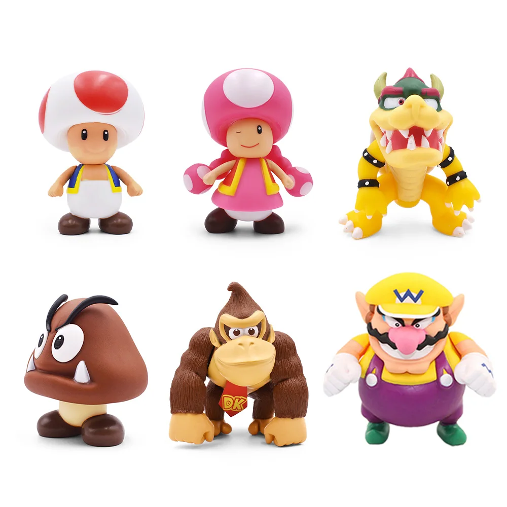 8-15 см Фигурки "Супер Марио" игрушки Super Mario Bros Bowser Luigi Koopa Yoshi Mario Maker Odyssey ПВХ фигурка модель игрушки куклы