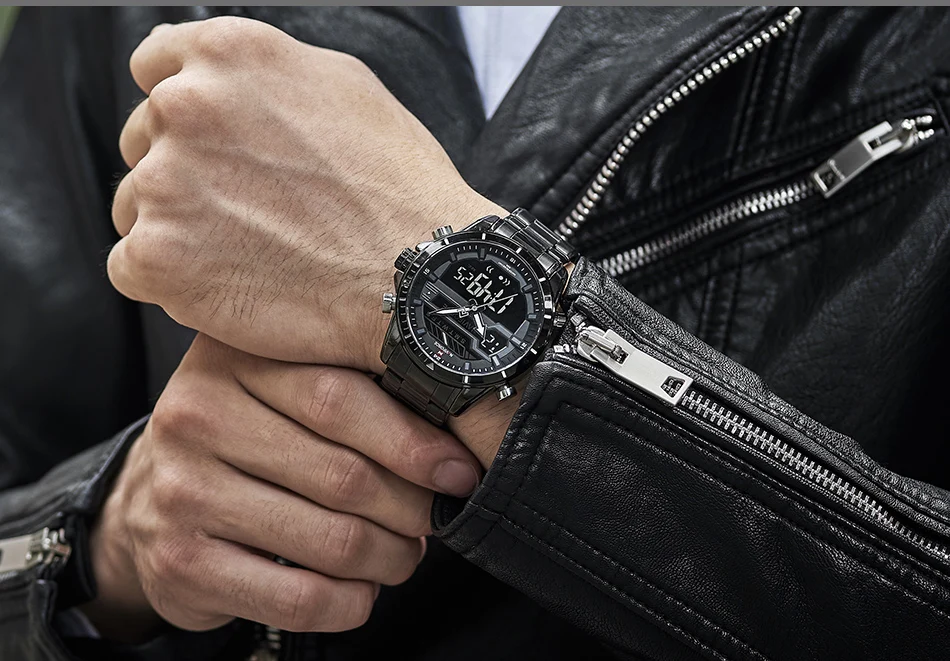 Relogio Masculino Для мужчин s наручные часы naviforce Роскошные Лидирующий бренд Для мужчин Водонепроницаемый спортивные часы Для мужчин кварцевые цифровые часы мужские наручные часы