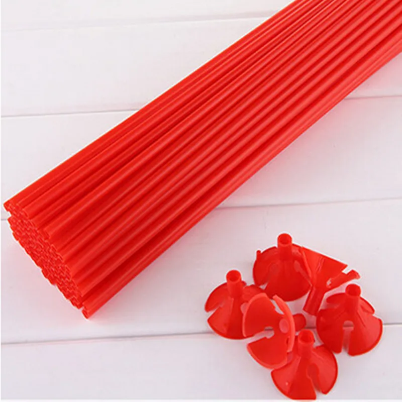 Высокое качество воздушный шар stick100sets/Лот Цвет красный желтый цвет зеленый синий