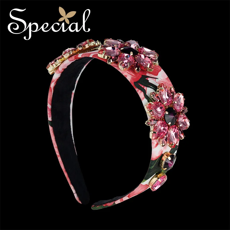 

The SPECIAL New Fashion euramericanhand-made flowers hair clip anti-slip durable hair hoop female head trim ,S1839H