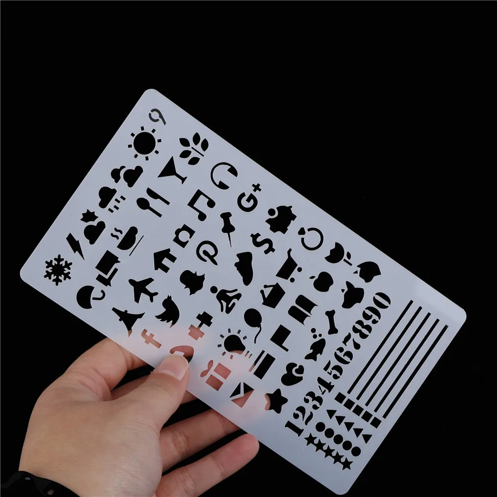 Набор для творчества сделай сам трафареты со звездами сердцами лентами флажками