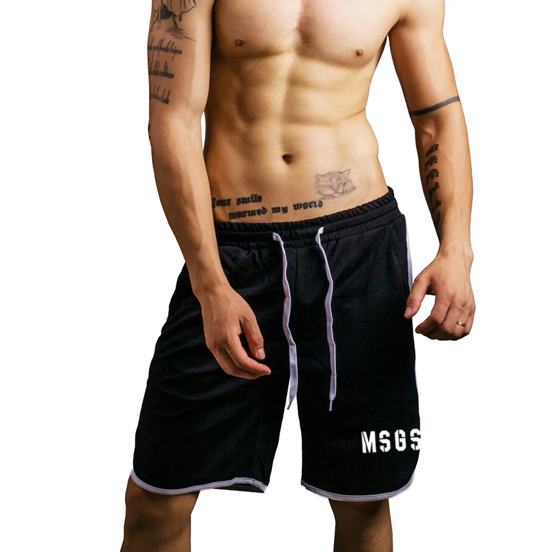 Muscle guys летние брендовые шорты для фитнеса мужские хлопковые Бодибилдинг Бермуды карго шорты для спортзала свитшот для тренировки Короткие штаны