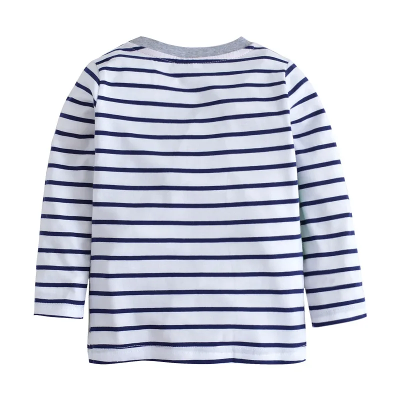 Футболка Детская осенняя из хлопка с принтом динозавра|baby t-shirt|cotton boysdinosaur child |