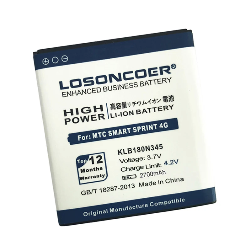 Аккумулятор LOSONCOER KLB180N345 2700 мАч мобильный телефон для MTC MTS Smart Sprint 4G 4G|Аккумуляторы