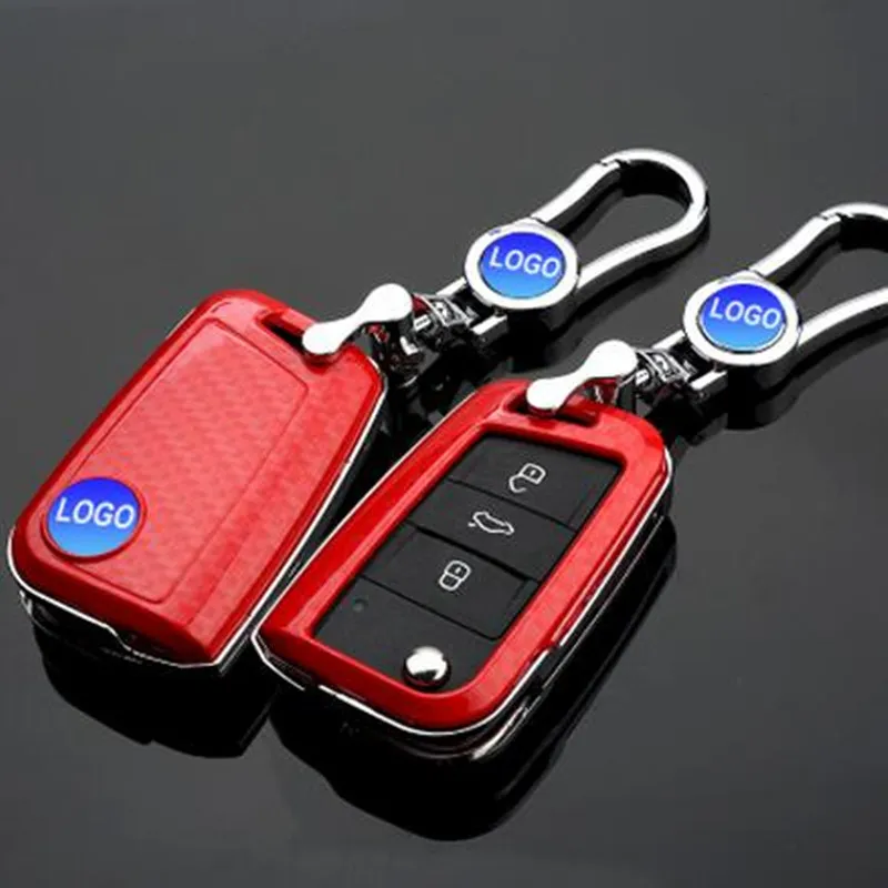 Новый чехол для автомобильного ключа из углеродного волокна Volkswagen Octivia Superb