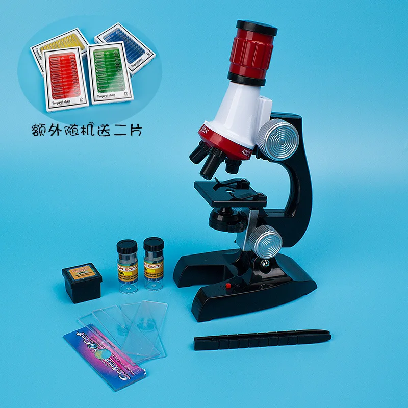 Комплект микроскопа Bioscience 100X 400X 1200X HD детские развивающие игрушечные микроскопы