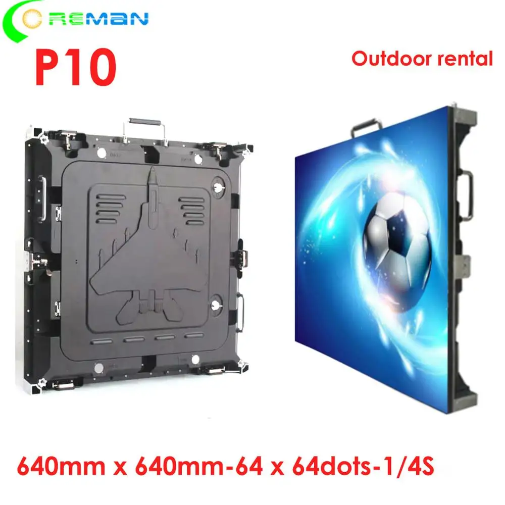 Китай P10 большая наружная светодиодная видеостена для рекламы Прокат событий