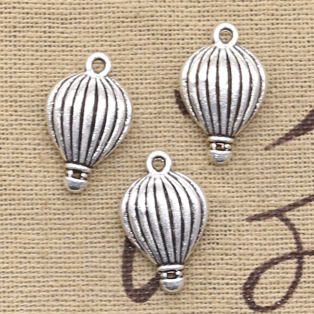 12 шт шармов воздушный шар 21x13 мм античные бронзовые серебряные подвески DIYCrafts