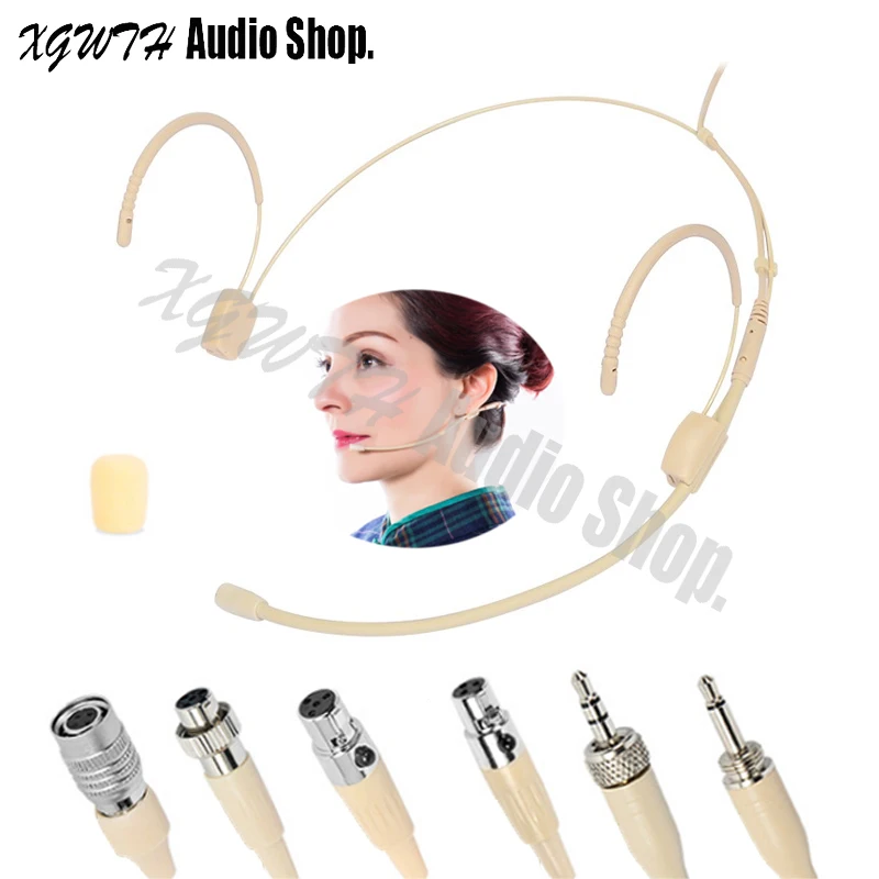 Микрофон со всенаправленной головкой для наушников Shure Sennheiser Audio Technica MiPro