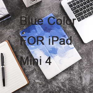 Мраморный узор PU и PC материал защитный чехол для iPad Air 1 2 Mini 1234 iPad 9,7 дюйма - Цвет: For Mini4(Blue)
