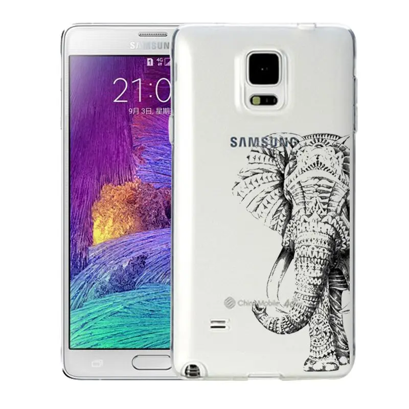 Qmswei ТПУ мягкий чехол для телефона samsung S8 s6 s7 edge s4 s5 s3 C5 C9 note3 note4 note5 ясно Олень Cat Орел