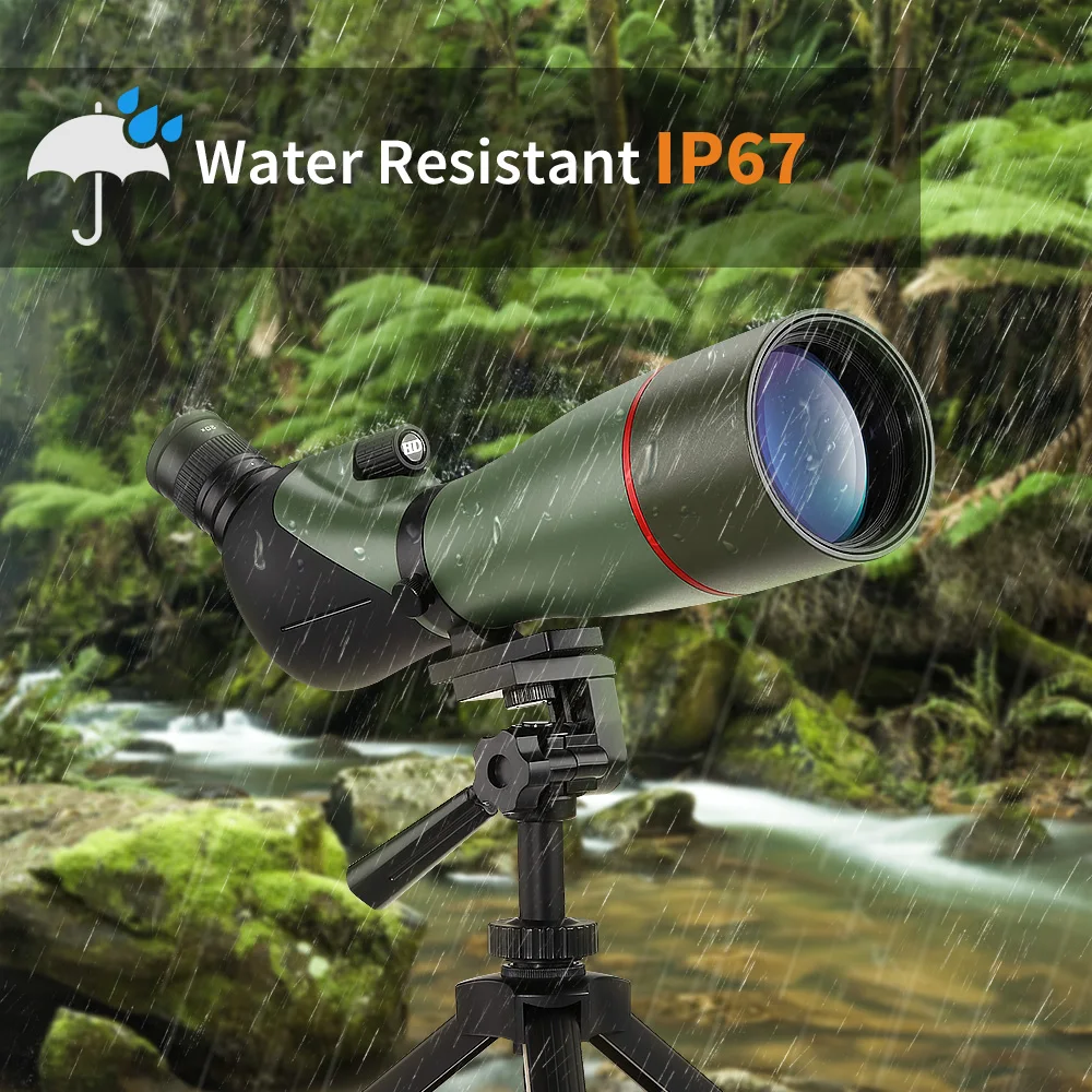 BOBLOV 20-60X80 Зрительная труба водонепроницаемый прицел для наблюдения за птицами мишень стрельба из лука диапазон активного отдыха со штативом