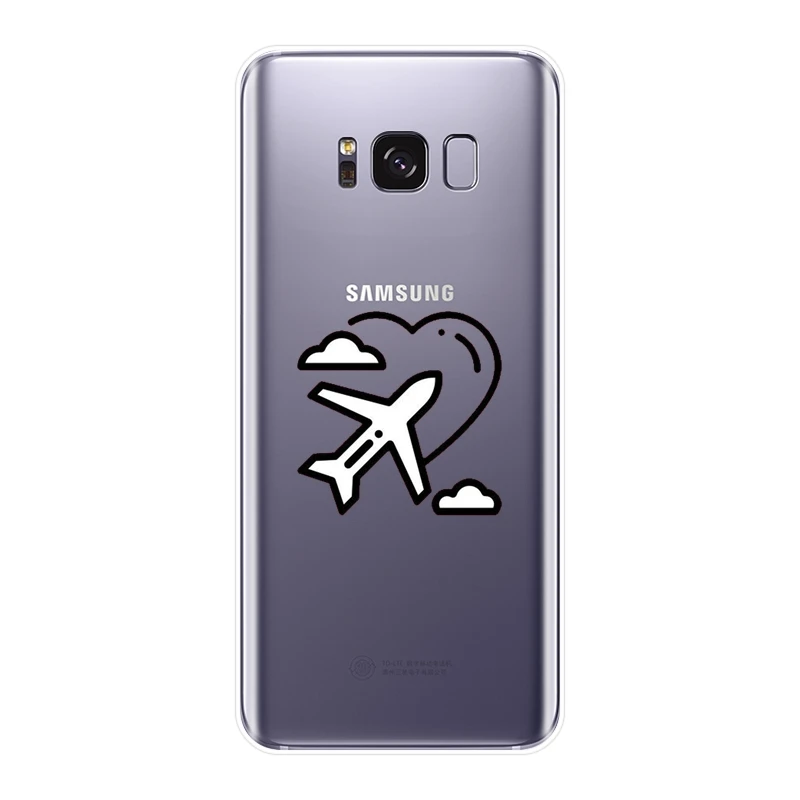 Задняя крышка для Samsung Galaxy S5 S6 S7 Edge S8 S9 Plus силиконовый мягкий чехол телефона с