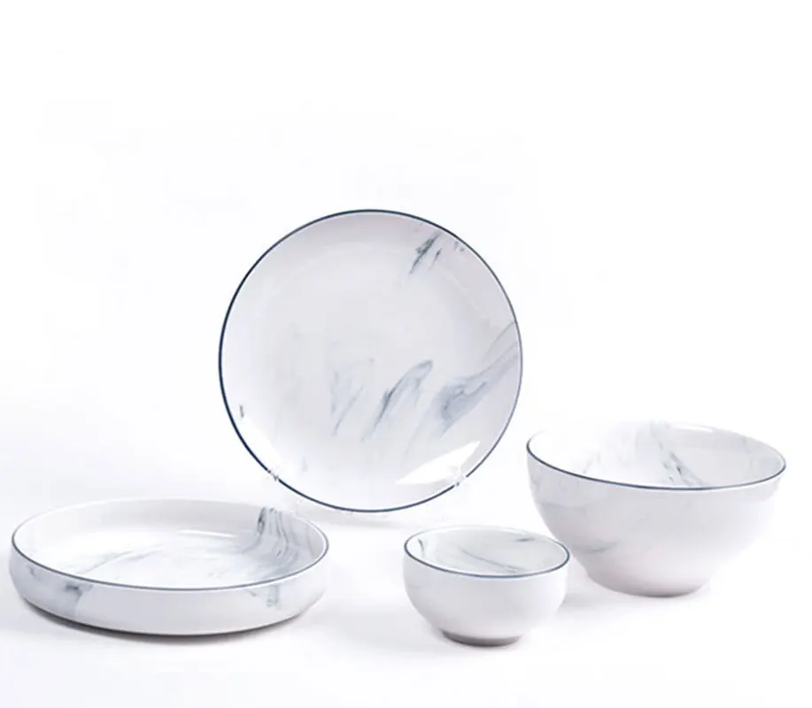 1 шт. тарелка посуда кухонная Мраморная зернистая поднос для продуктов миска риса