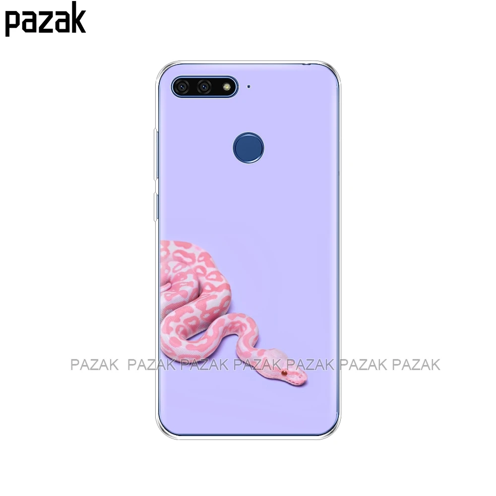 Силиконовый чехол для телефона huawei y6 prime, чехлы с рисунком, мягкий чехол из ТПУ для huawei y6 prime, защитный чехол для телефона, Новинка - Цвет: 34490